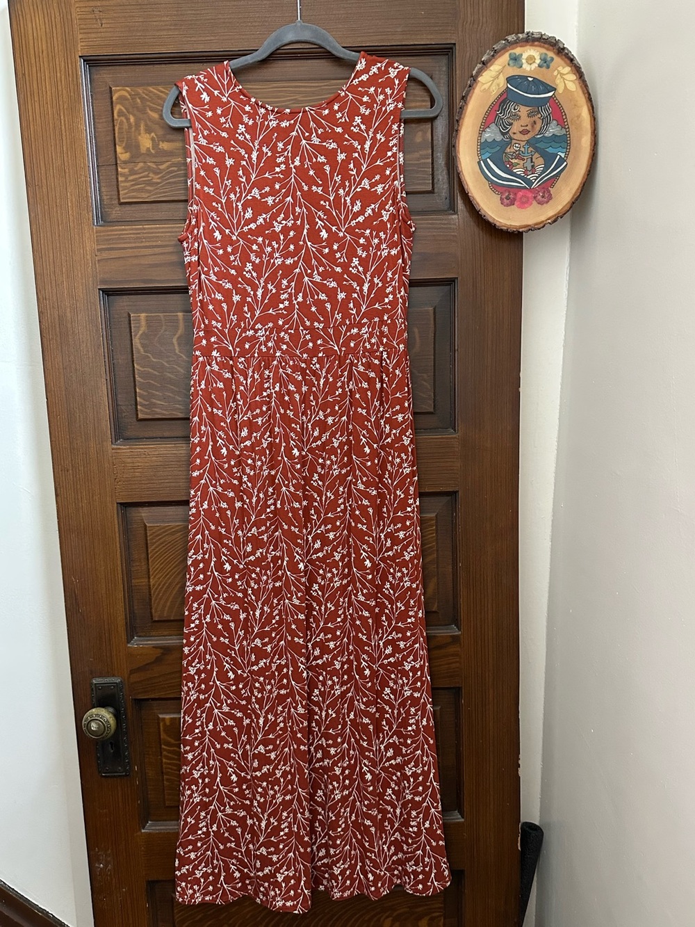 41 Hawthorn Adelina Knit Maxi Dress in Burnt Orange, Large, NWT - Picture 9 of 9